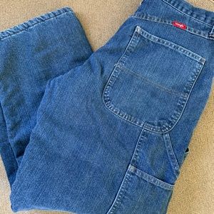 Wrangler fleece lined carpenter jeans